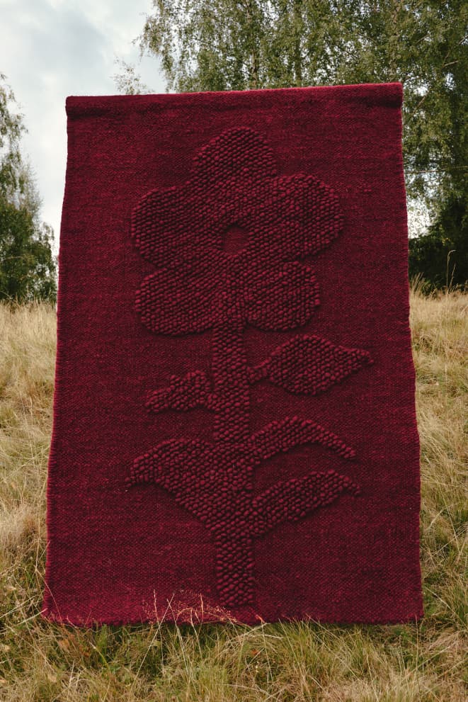 "Crimson blossom" wall panel-0